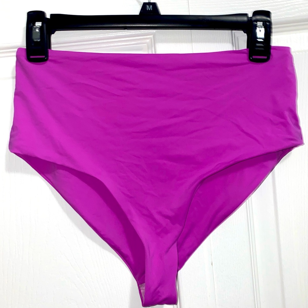 Dippin’ Daisys High Waisted Purple Cheeky Swim Bottoms